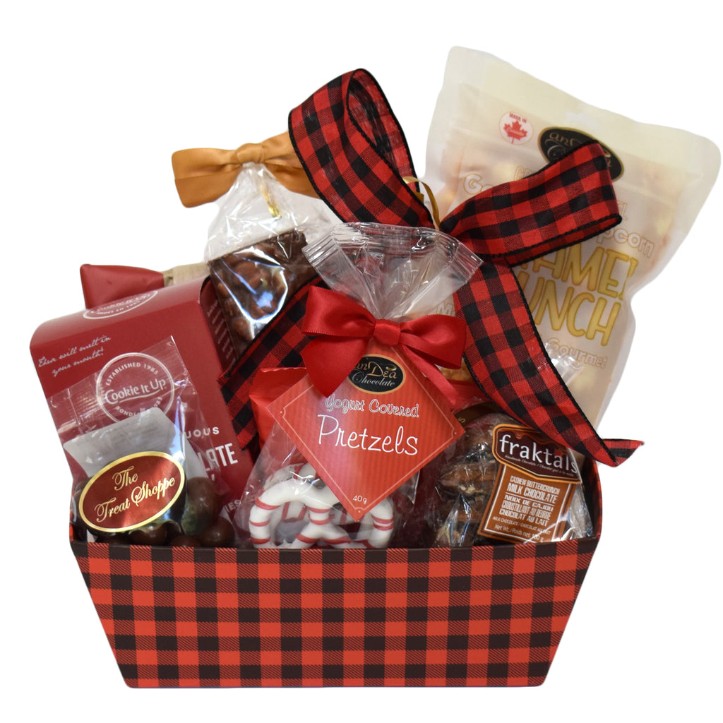 Buffalo Plaid Gift Basket