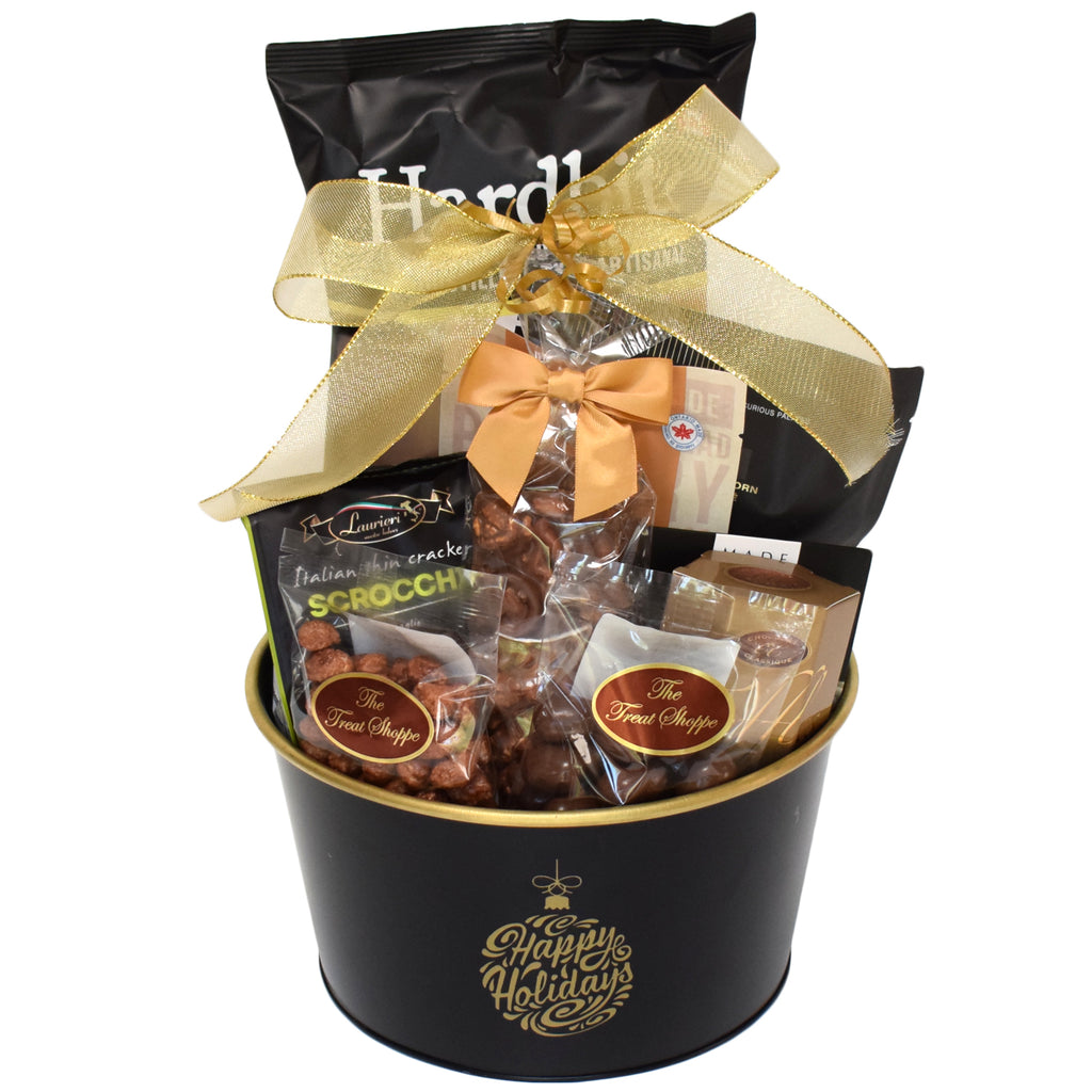 Happy Holidays Small Gift Basket