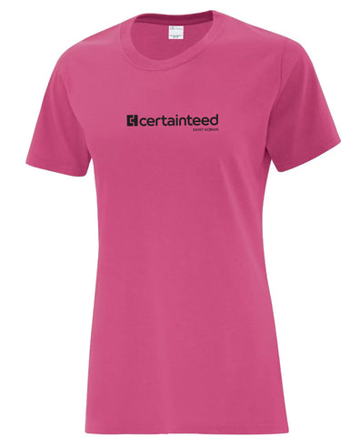 Women's Pink CertainTeed T-Shirt