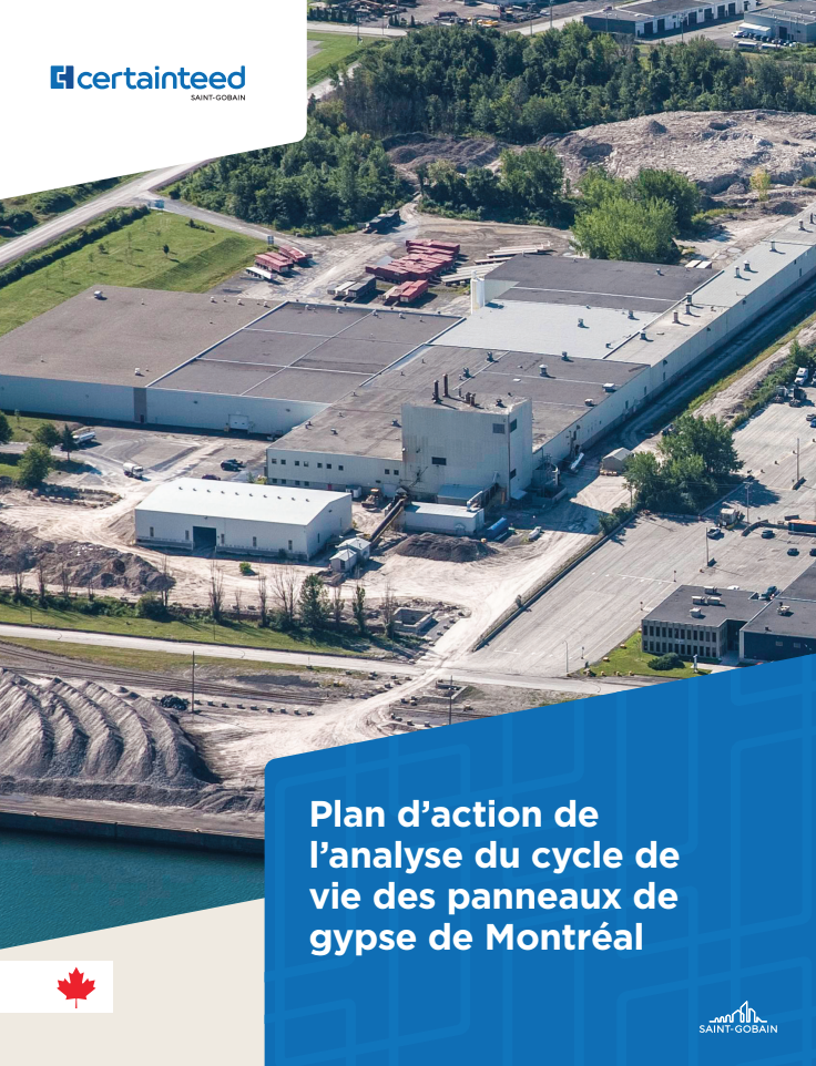 Montreal Gypsum Panels LCA Action Plan, French