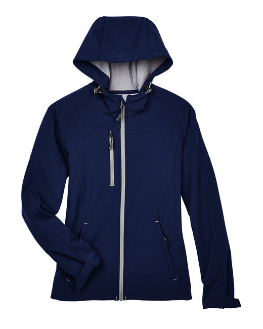 Ladies' Prospect Two-Layer Fleece Bonded Soft Shell Hooded Jacket