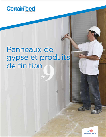 Reliure sur les produits de finition et les panneaux de gypse no 9